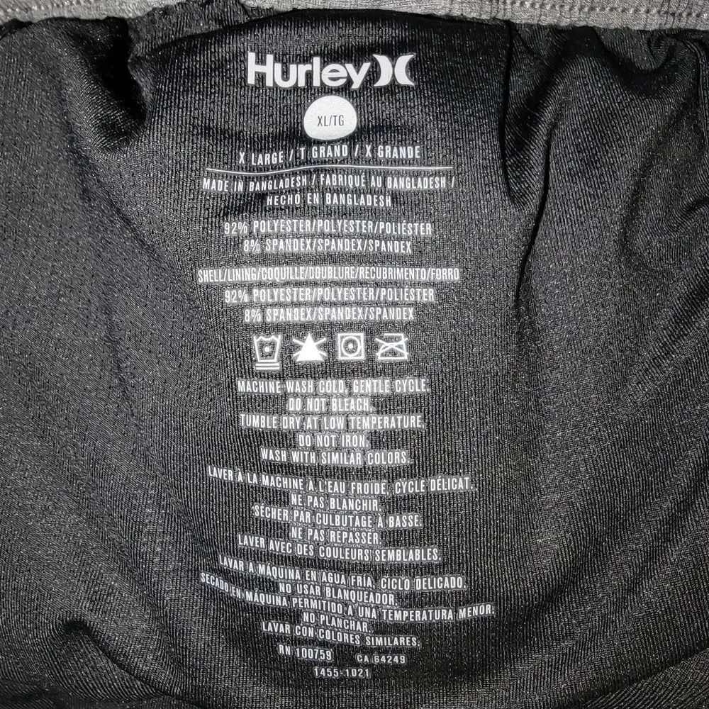 Hurley Men's pineapple swim trunks shorts size XL